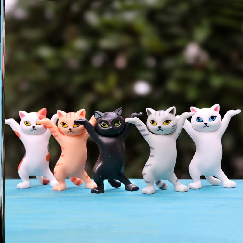 Handmade Dancing Cat Model