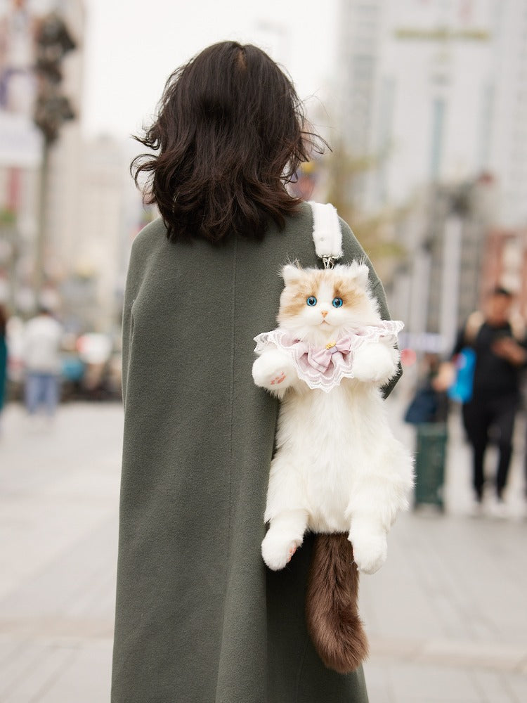 Girls' Plush Ragdoll Backpack Doll