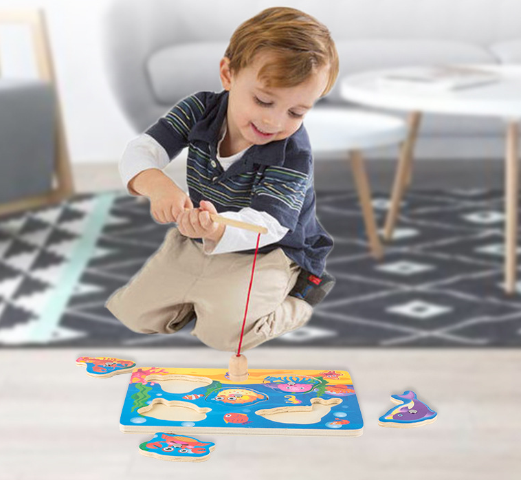Wooden Magnetic Fishing Toy
