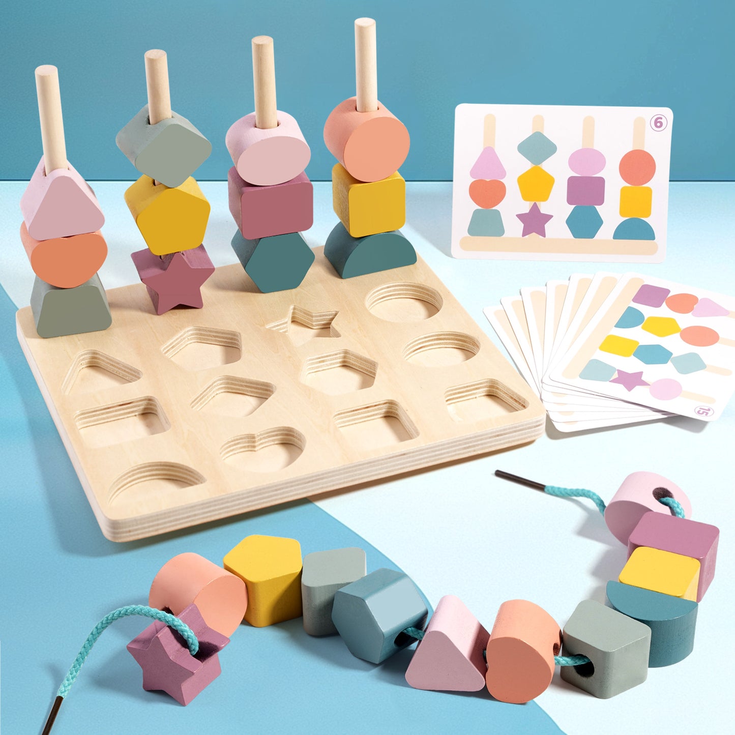 Wooden Shape Matching Board