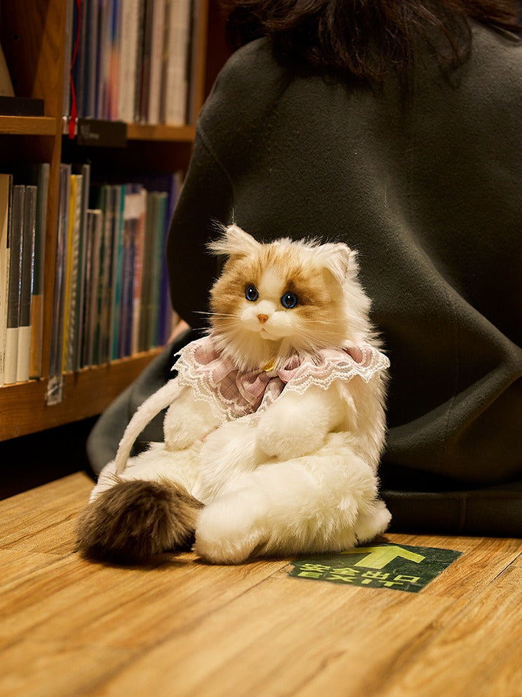Girls' Plush Ragdoll Backpack Doll