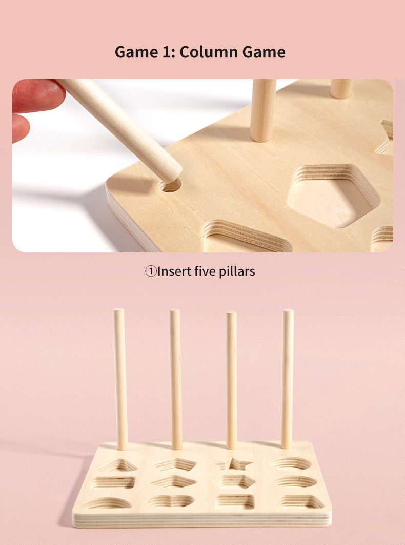 Wooden Shape Matching Board