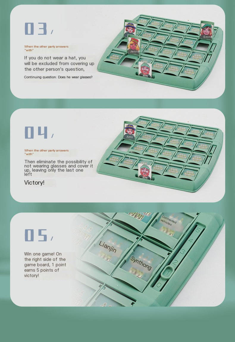 Guess Who? Logic Card Game