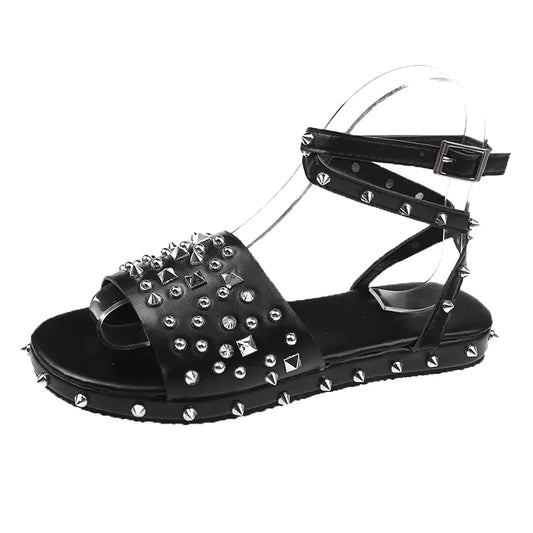 Women's Fashion Rivet Roman Casual Sandals
