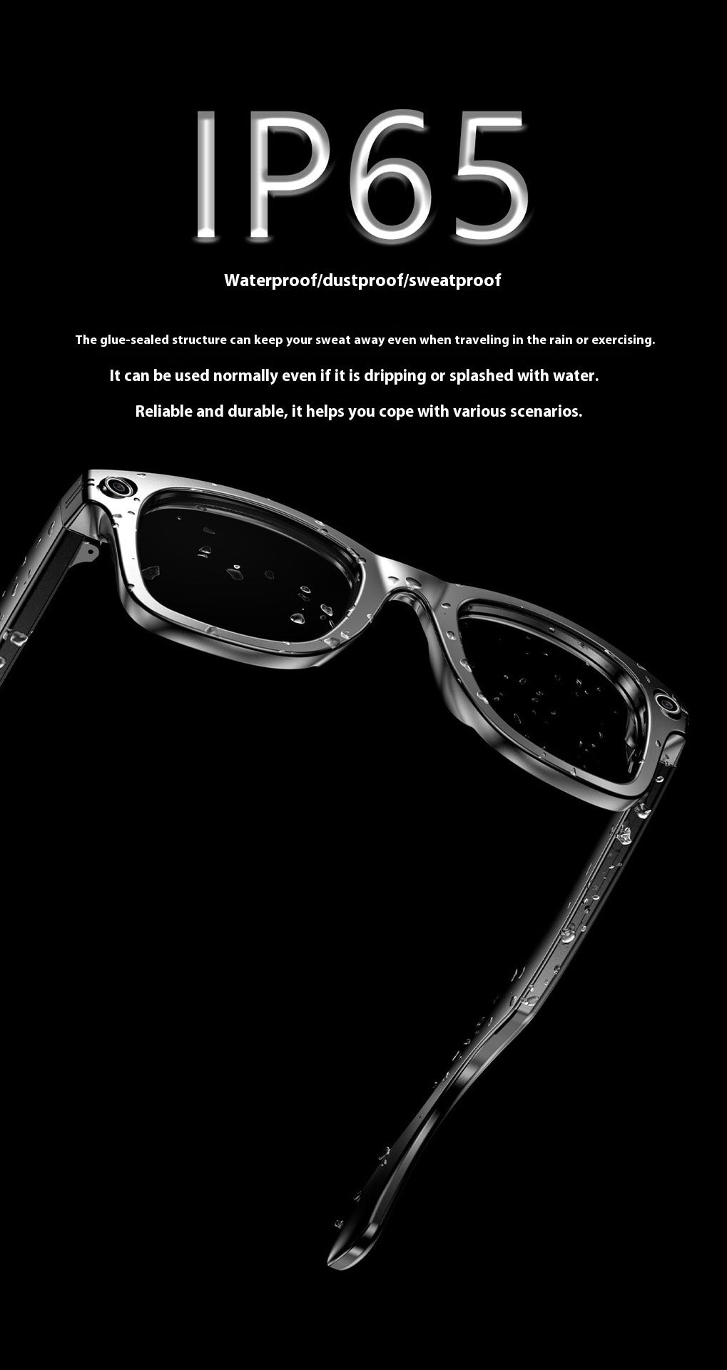 AI Smart Bluetooth Sunglasses with Magnetic Frame