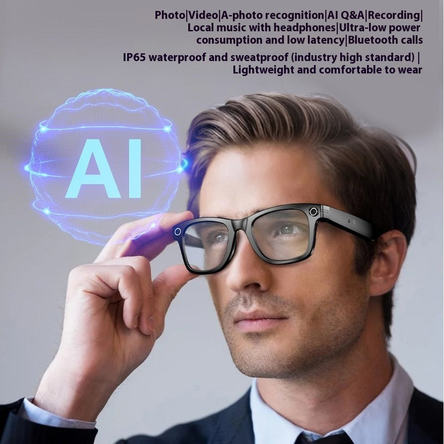 AI Smart Bluetooth Sunglasses with Magnetic Frame