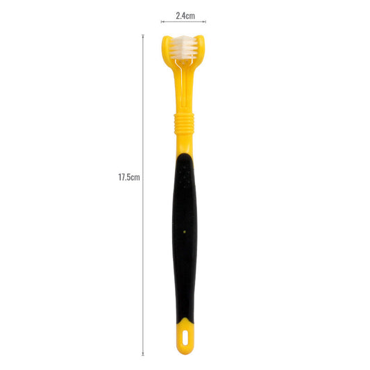 Three-Head Toothbrush for Pet