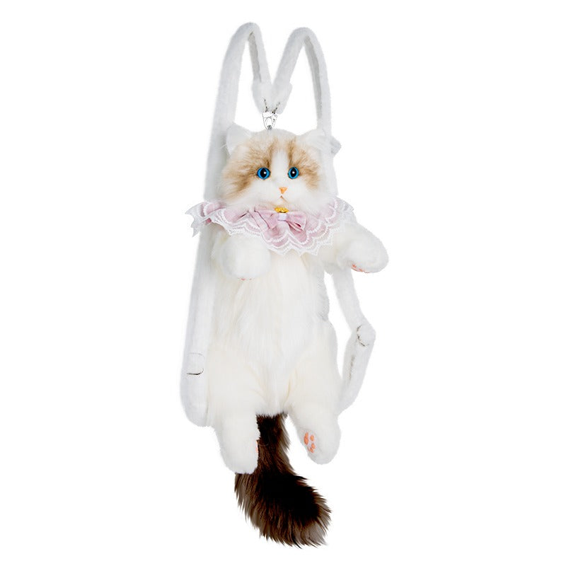 Girls' Plush Ragdoll Backpack Doll