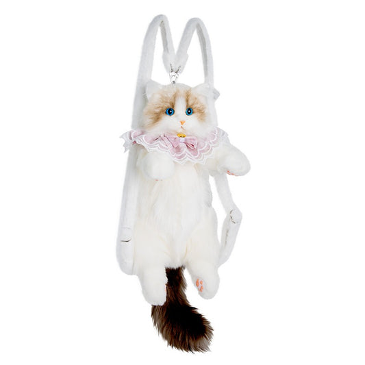 Girls' Plush Ragdoll Backpack Doll