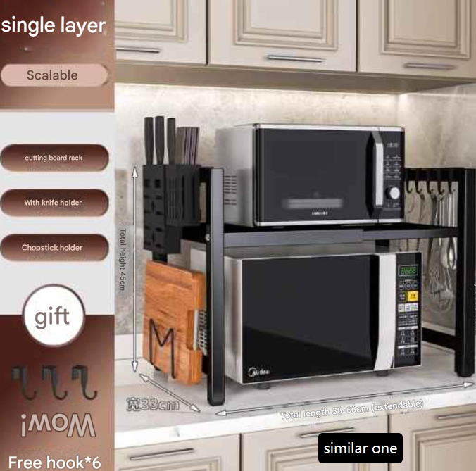 Retractable Microwave Oven Shelf