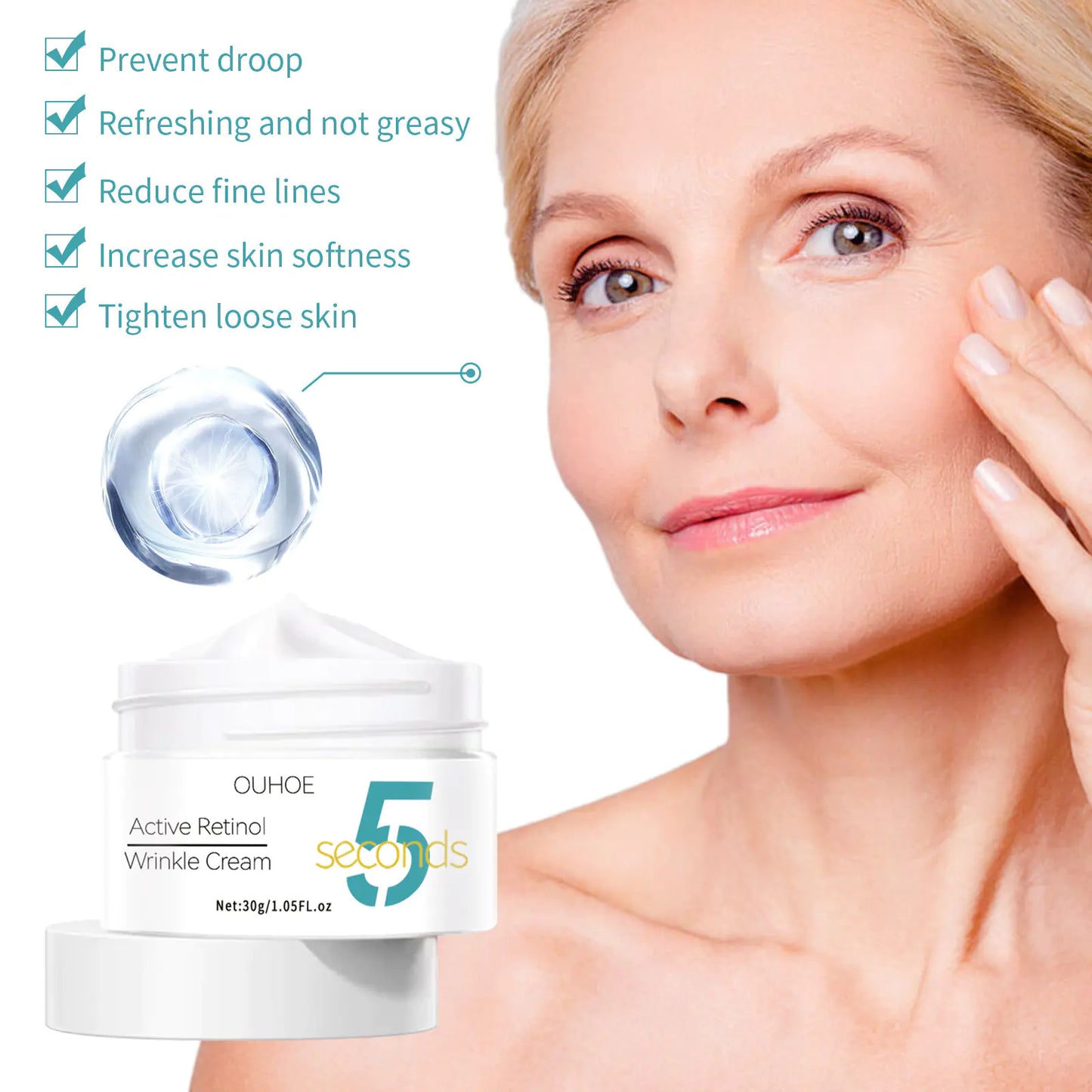 OUHEO Retinol Firming Cream for Hydrated Skin